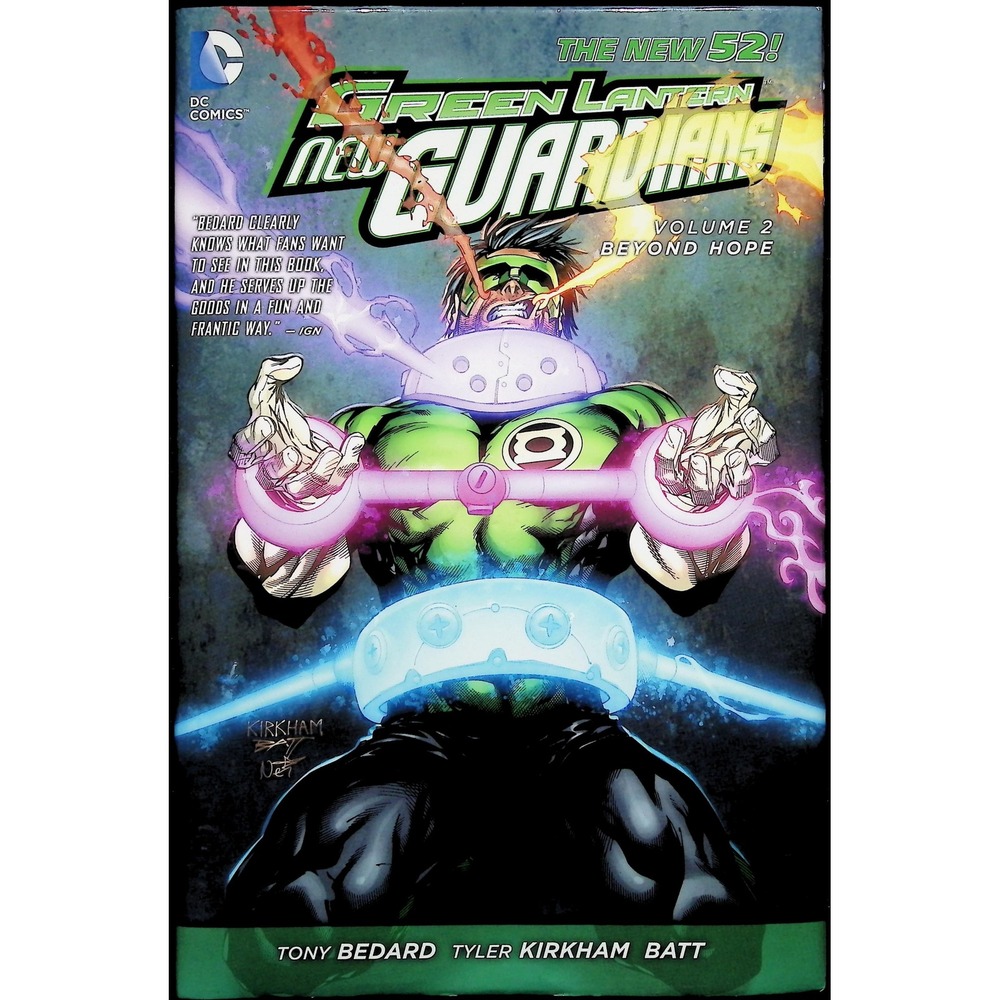 Green Lantern New Guardians #2 Vol 2 Tyler Kirkham Beyond Hope DC Comic Book